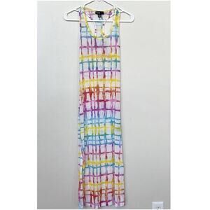 NEW Love Brand Women’s White Mesh Tank Swim Coverup Dress